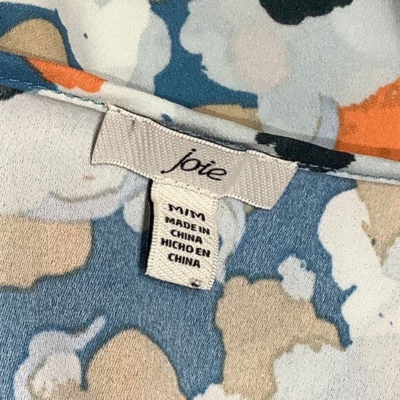 Joie Multicolor Long Sleeve Blouse, Size M - Floral, Boho, Chic - Picture 4 of 7